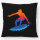 Kissen Surfen bunte Silhouette 40x40cm