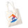 Jutebeutel Surfen bunte Silhouette 10 Liter