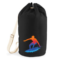Seesack Surfen bunte Silhouette 20 Liter Black