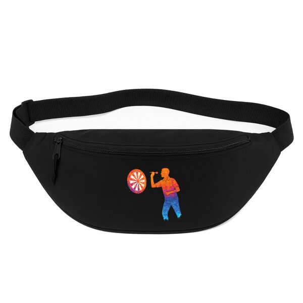 Bauchtasche Darts bunte Silhouette 2,5 Liter Black