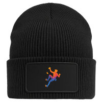 Beanie mit Patch Bouldern Klettern Black
