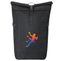 Kurierrucksack Bouldern Klettern 30-44 Liter Black Melange