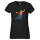 Damen T-Shirt Handball bunte Silhouette