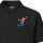 Herren Polo Shirt Handball bunte Silhouette