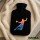 Wärmflasche Handball bunte Silhouette