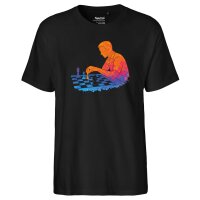 Herren T-Shirt Schach bunte Silhouette