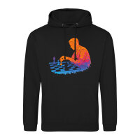 Unisex Hoodie Schach bunte Silhouette