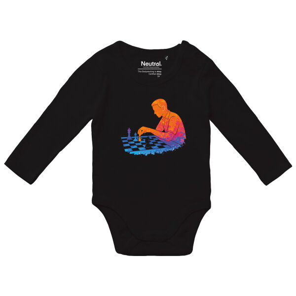 Baby Body Schach bunte Silhouette