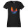 Damen T-Shirt Segeln bunte Silhouette