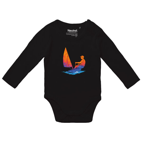 Baby Body Segeln bunte Silhouette