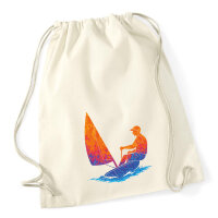 Turnbeutel Segeln bunte Silhouette 12 Liter