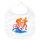 Baby Lätzchen Triathlon bunte Silhouette Klettverschluss