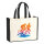 Jutetasche Triathlon bunte Silhouette 21 Liter Black