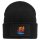 Beanie mit Patch Triathlon bunte Silhouette Black