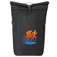 Kurierrucksack Triathlon bunte Silhouette 30-44 Liter...