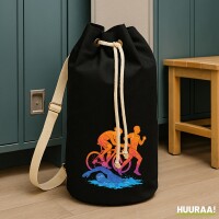 Seesack Triathlon bunte Silhouette 20 Liter Black