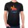Herren T-Shirt Reiten bunte Silhouette
