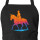 Schürze Reiten bunte Silhouette mit Taschen