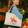 Jutetasche Reiten bunte Silhouette 21 Liter Black