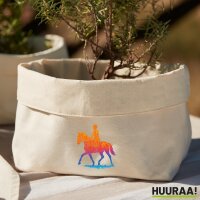 Organizer Reiten bunte Silhouette