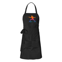 Schürze Fechten bunte Silhouette mit Taschen