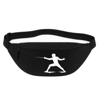 Bauchtasche Fechten bunte Silhouette 2,5 Liter Black