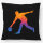 Kissen Bowling bunte Silhouette 40x40cm