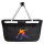 Einkaufskorb faltbar Bowling bunte Silhouette 20 Liter Black
