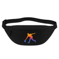 Bauchtasche Bowling bunte Silhouette 2,5 Liter Black