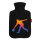 Wärmflasche Bowling bunte Silhouette