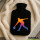 Wärmflasche Bowling bunte Silhouette