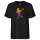 Herren T-Shirt Lacrosse bunte Silhouette