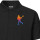 Herren Polo Shirt Lacrosse bunte Silhouette