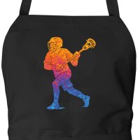 Sch&uuml;rze Lacrosse bunte Silhouette