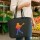 Filz Shopper Lacrosse bunte Silhouette 22 Liter