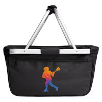 Einkaufskorb faltbar Lacrosse bunte Silhouette 20 Liter...