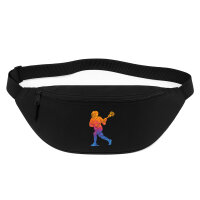Bauchtasche Lacrosse bunte Silhouette 2,5 Liter Black