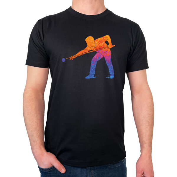 Herren T-Shirt Billard Snooker