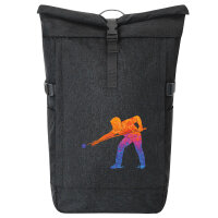 Kurierrucksack Billard Snooker 30-44 Liter Black Melange