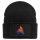 Beanie mit Patch Motocross bunte Silhouette Black
