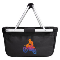 Einkaufskorb faltbar Motocross bunte Silhouette 20 Liter...