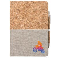 Notizbuch A5 Motocross bunte Silhouette 80 Blatt inkl....
