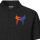 Herren Polo Shirt Taekwondo bunte Silhouette