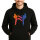Unisex Hoodie Taekwondo bunte Silhouette