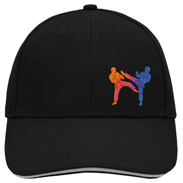 Kappe Taekwondo bunte Silhouette