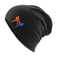 Beanie Taekwondo bunte Silhouette