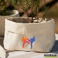Organizer Taekwondo bunte Silhouette