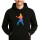 Unisex Hoodie Karate bunte Silhouette