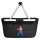 Einkaufskorb faltbar Karate bunte Silhouette 20 Liter Black