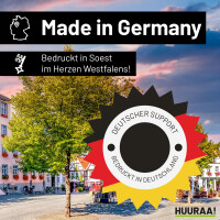 Wärmflasche Karate bunte Silhouette